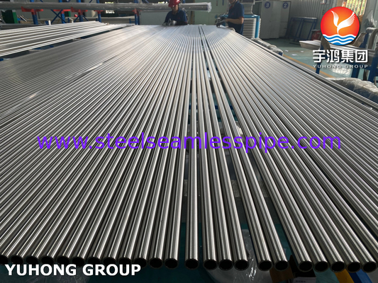 ASTM A249 TP304 1.4301 उज्ज्वल एनील्ड स्टेनलेस स्टील वेल्डेड ट्यूब गर्मी एक्सचेंजर के लिए
