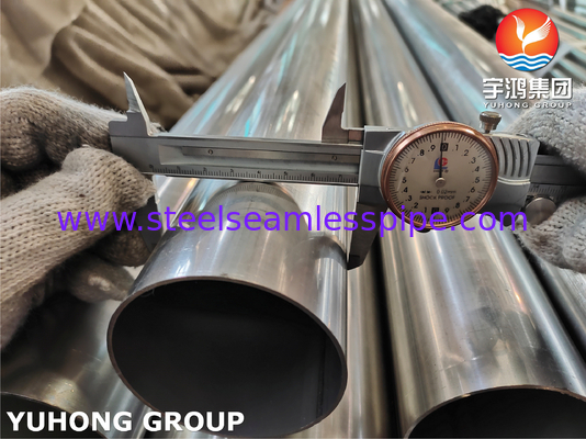 ASTM A249 TP304 1.4301 उज्ज्वल एनील्ड स्टेनलेस स्टील वेल्डेड ट्यूब गर्मी एक्सचेंजर के लिए