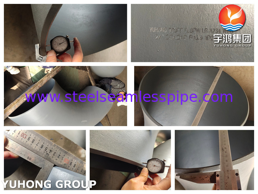 ASME B16.9 ASTM A234 WPB कार्बन स्टील पाइप फिटिंग ब्लैक कोटेड फिटिंग