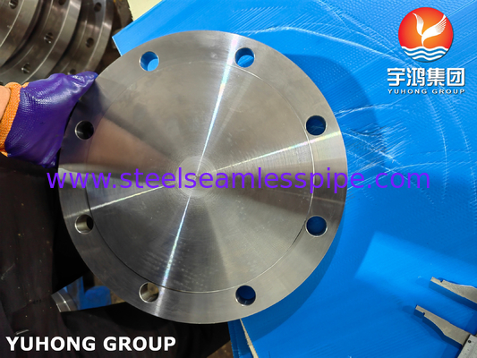 ASME B16.5 ASTM A105 / A105N कार्बन स्टील ब्लाइंड फ्लैंज फोल्डेड BLRF फ्लैंज