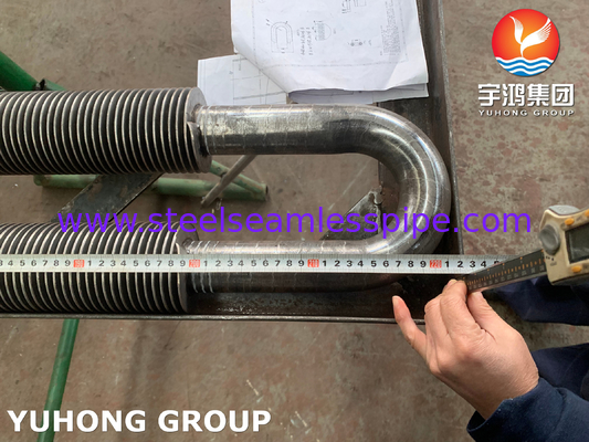 कार्बन स्टील U Bend HFW Fined Tube ASTM A106 Gr.B हीट एक्सचेंजर के लिए
