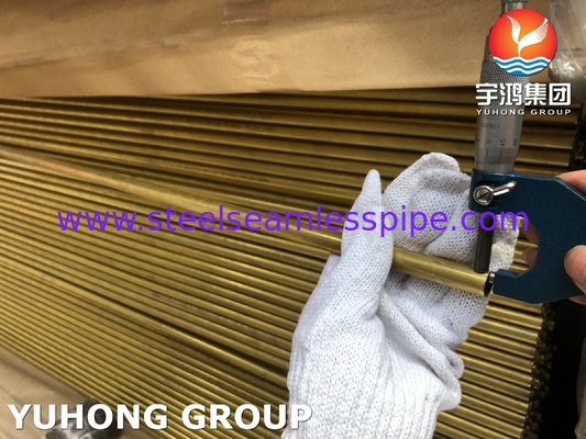 ASTM B111 UNS C68700 CuZn20Al2 तेल और गैस उद्योग के लिए एल्यूमीनियम पीतल ट्यूब