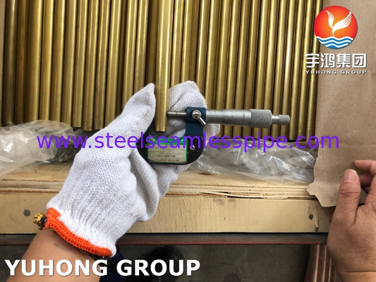 ASTM B111 UNS C68700 CuZn20Al2 तेल और गैस उद्योग के लिए एल्यूमीनियम पीतल ट्यूब