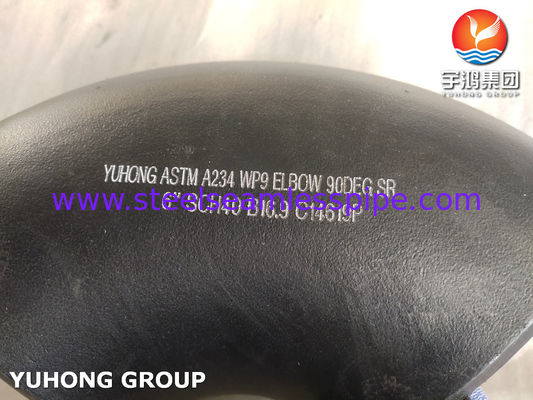 ASTM A234 WP9 कार्बन स्टील 180 डिग्री कोहनी बट वेल्ड फिटिंग