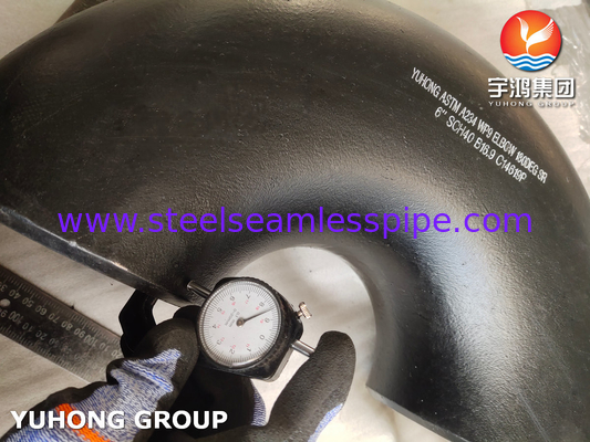 मिश्र धातु स्टील Buttweld फिटिंग ASTM A234 WP9 180 डिग्री SR कोहनी B16.9
