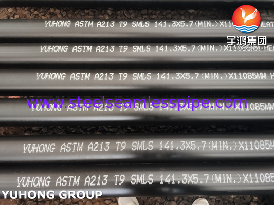 ASME SA213 T9 T11 T22 T91 आग भट्ठी ट्यूब के लिए मिश्र धातु स्टील सीमलेस ट्यूब