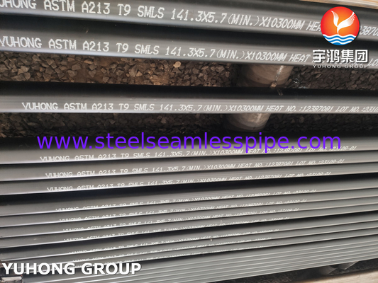 ASME SA213 T9 T11 T22 T91 आग भट्ठी ट्यूब के लिए मिश्र धातु स्टील सीमलेस ट्यूब