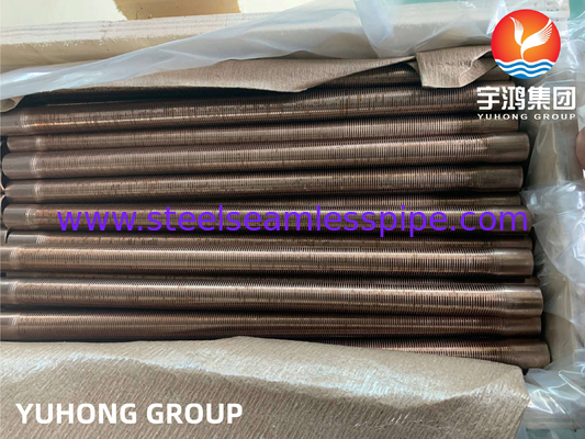 ASTM B111 C70600-O61 तांबा निकेल एकल स्टील कम फिनड ट्यूब