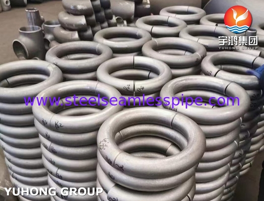 ASTM A403 WP304 स्टेनलेस स्टील 180 डिग्री कोहनी B16.9 बटवेल्ड पाइप फिटिंग