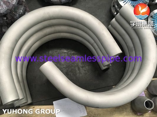 ASTM A403 WP304 स्टेनलेस स्टील 180 डिग्री कोहनी B16.9 बटवेल्ड पाइप फिटिंग