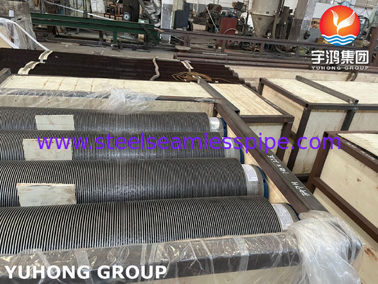 उच्च तापीय दक्षता और कॉम्पैक्ट हीट ट्रांसफर के लिए स्टेनलेस स्टील एचएफडब्ल्यू स्पाइरल वेल्डिंग फिन्ड ट्यूब