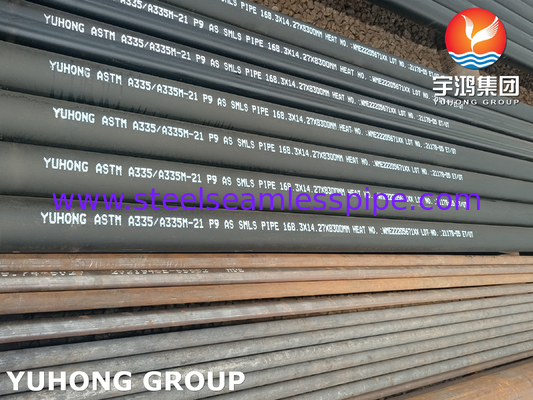 ASTM A335/ ASME SA335 P9 मिश्र धातु स्टील सीमलेस पाइप फर्नेस फायर हीटर ट्यूब