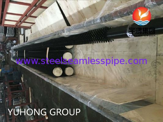 उच्च आवृत्ति वेल्डिंग के लिए सैंडब्लास्टेड ओवल ट्यूब आकार ASTM A335 P9 स्टडेड फिन्ड ट्यूब