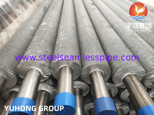 ASME SA249 TP304 AL सूखी ओवन गर्मी विनिमय के लिए T-प्रकार के extruded फिनड ट्यूब गोल आकार