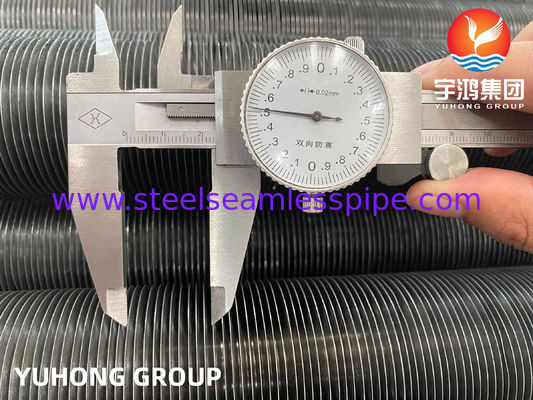 100 मिमी - 6000 मिमी लंबाई में उच्च ताप अंतरण दक्षता के लिए एक्सट्रूडेड फिन्ड कार्बन स्टील ट्यूब