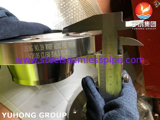 ASTM A182 F60 डुप्लेक्स स्टील फोल्डेड फ्लैंज वेल्ड-नेक रिवाइज्ड फेस / WNRF