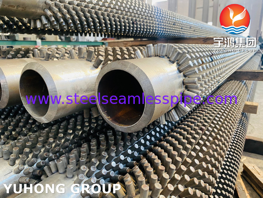 ASTM A312 TP316L गर्मी विनिमय प्रणालियों के लिए स्टड्ड फिनड ट्यूब अनुकूलन योग्य ऊंचाई