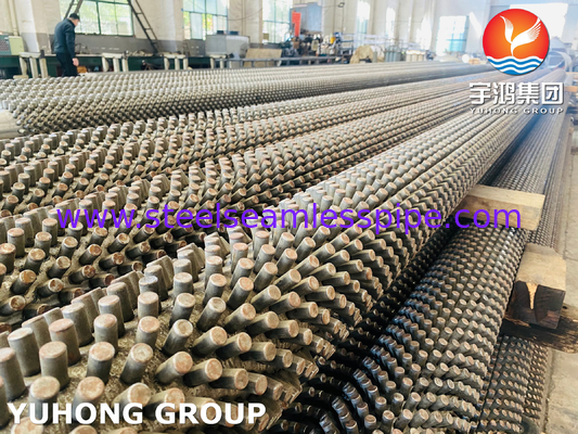 ASTM A312 TP316L गर्मी विनिमय प्रणालियों के लिए स्टड्ड फिनड ट्यूब अनुकूलन योग्य ऊंचाई