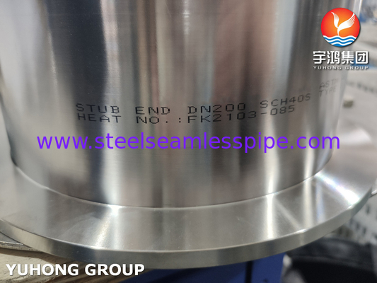 ASTM A815 WPS32750 सुपर डुप्लेक्स स्टड एंड एमएसएस एसपी 43 टाइप बी लैप संयुक्त स्टब एंड