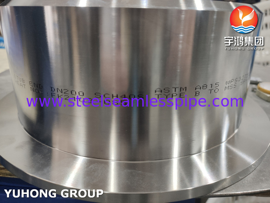 ASTM A815 WPS32750 सुपर डुप्लेक्स स्टड एंड एमएसएस एसपी 43 टाइप बी लैप संयुक्त स्टब एंड