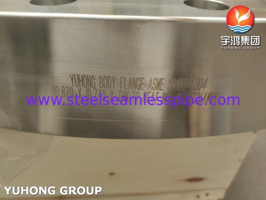 B16.5 ASTM A182 / ASME SA182 F304 स्टेनलेस स्टील बॉडी फ्लैंज