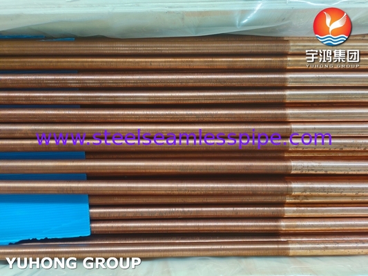 ASTM B111 UNS C12200 सीमलेस कॉपर ट्यूब हीट एक्सचेंजर लो फिन ट्यूब