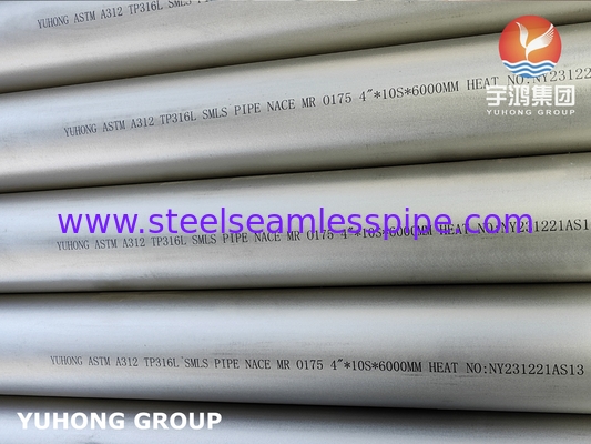 ASTM A312 TP321 / S32100 सीमलेस पाइप NACE MR0175 / ISO 15156 स्वीकृत