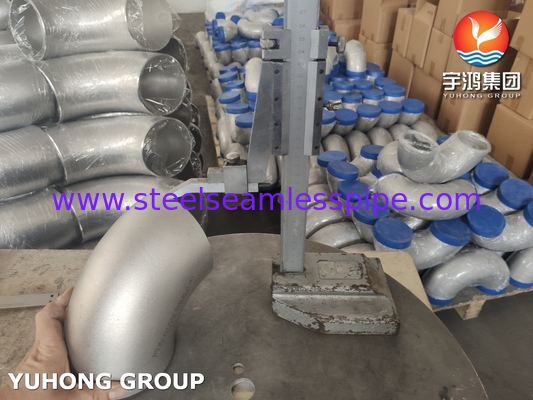 ASTM A403 WP304H स्टेनलेस स्टील बटवेल्ड पाइप फिटिंग 90 डिग्री SR कोहनी