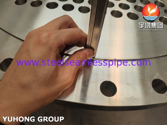 ASTM A182 F304 स्टेनलेस स्टील ट्यूब शीट हीट एक्सचेंजर ट्यूब प्लेट