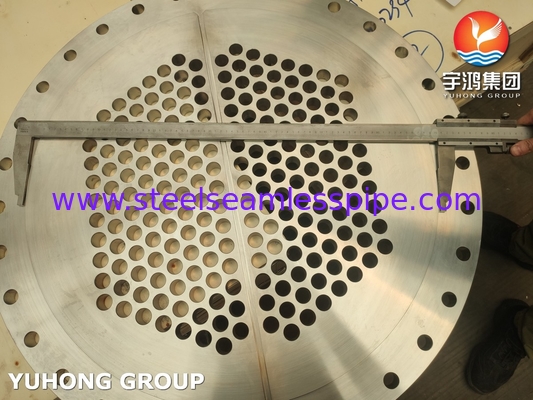 ASTM A182 F304 स्टेनलेस स्टील ट्यूब शीट हीट एक्सचेंजर ट्यूब प्लेट