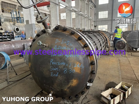 ट्यूब बंडल ASME U STAMP D-E05C ASME SA179 कार्बन स्टील सीमलेस ट्यूब के साथ ASME SA266 Gr.2N ट्यूब शीट
