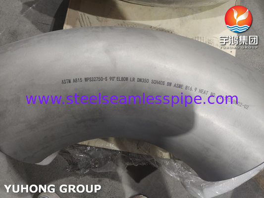 सुपर डुप्लेक्स स्टील सीमलेस एएसटीएम A815 S32750-S फिटिंग जंग प्रतिरोध