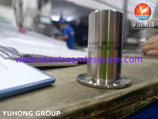 ASTM A403 WP317 स्टेनलेस स्टील स्टड अंत B16.9 बटवेल्ड लैप संयुक्त स्टब अंत