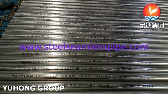 ASTM A249 TP304 BA स्टेनलेस स्टील वेल्डेड ट्यूब, बॉयलर और हीट एक्सचेंजर ट्यूब