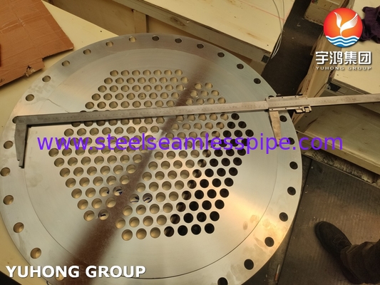 गर्मी एक्सचेंजर के लिए ASME SA240 SS304 स्टेनलेस स्टील ट्यूब शीट
