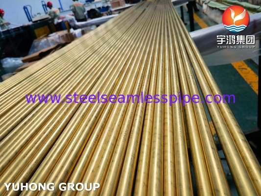 ASTM B111 ASME SB111 C68700 हीट एक्सचेंजर के लिए एल्यूमीनियम पीतल ट्यूब