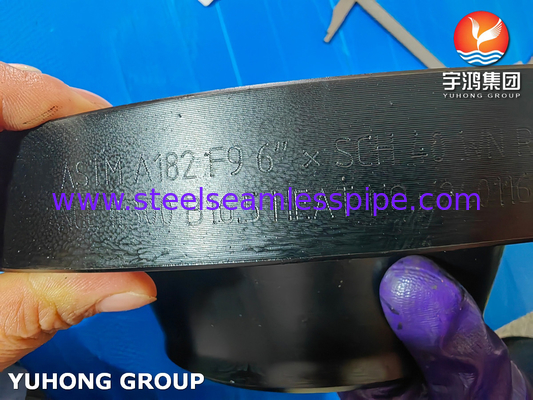 ASTM A182 Gr F9 मिश्र धातु स्टील वेल्ड नेक फ्लैंज ASME B16.5 फोल्डेड WNRF फ्लैंज