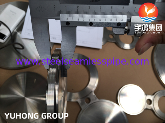 ASTM A182 स्टेनलेस स्टील डुप्लेक्स स्टील चश्मा अंधा फ्लैंज Asme B16.48