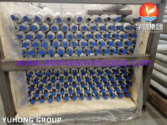 ASTM A210 ASME SA210 GR A1 कार्बन स्टील एल्यूमीनियम फिन एक्सट्रूडेड एयर कूल्ड हीट एक्सचेंजर ट्यूब