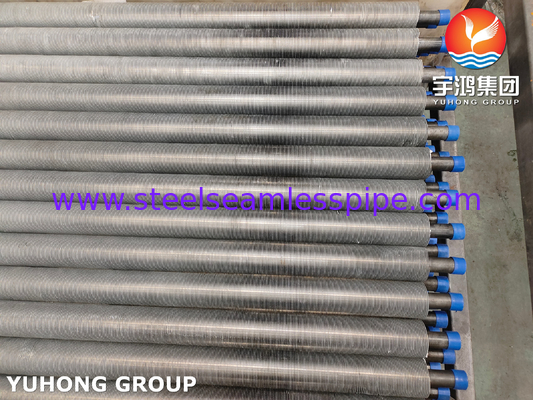 ASTM A210 ASME SA210 GR A1 कार्बन स्टील एल्यूमीनियम फिन एक्सट्रूडेड एयर कूल्ड हीट एक्सचेंजर ट्यूब