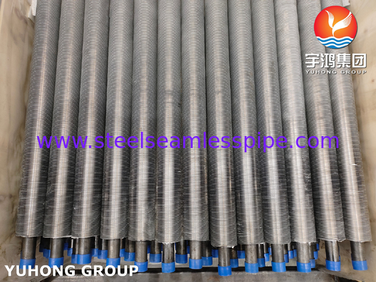 ASTM A210 ASME SA210 GR A1 कार्बन स्टील एल्यूमीनियम फिन एक्सट्रूडेड एयर कूल्ड हीट एक्सचेंजर ट्यूब