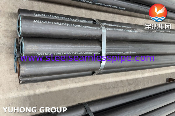 हीटर रेडिएंट सेक्शन के लिए ASTM A335 ग्रेड P11 मिश्र धातु स्टील सीमलेस पाइप