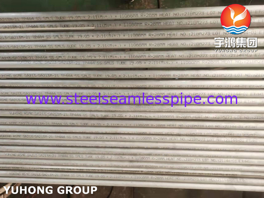 बॉयलर और हीट एक्सचेंजर के लिए फेरीटिक सीमलेस ट्यूब ASME/ASTM A213 T444
