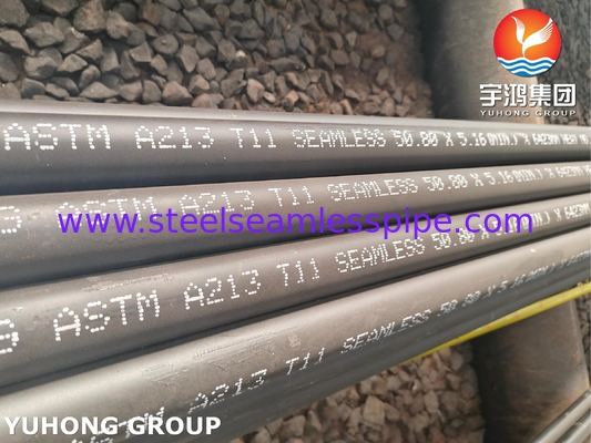 ASTM A213 ग्रेड T11 क्रोम मोली मिश्र धातु स्टील सीमलेस बॉयलर ट्यूब