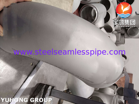 ASTM A815 UNS S32750 सुपर डुप्लेक्स स्टेनलेस स्टील फिटिंग 90 डिग्री LR कोहनी