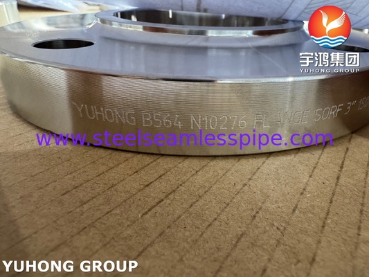 ASTM B564 UNS N10276 निकेल मिश्र धातु स्लिप ऑन फ्लैंज / हैस्टेलॉय C276 SORF फ्लैंज
