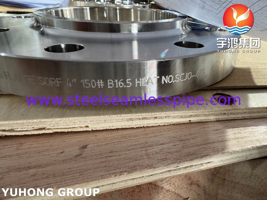 ASTM B564 UNS N10276 निकेल मिश्र धातु स्लिप ऑन फ्लैंज / हैस्टेलॉय C276 SORF फ्लैंज