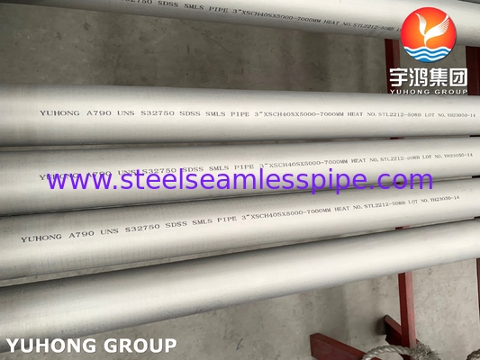 A790 S32750 पावर जनरेशन के लिए सुपर डुप्लेक्स स्टील सीमलेस पाइप
