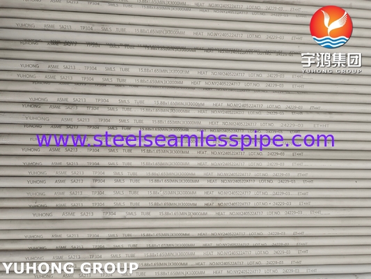 3000MM TP304 स्टेनलेस स्टील सीमलेस ट्यूब ASTM A213 खाद्य उद्योग के लिए