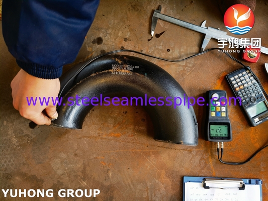 मिश्र धातु स्टील पाइप फिटिंग ASTM A234 WP22 180° LR U झुकना